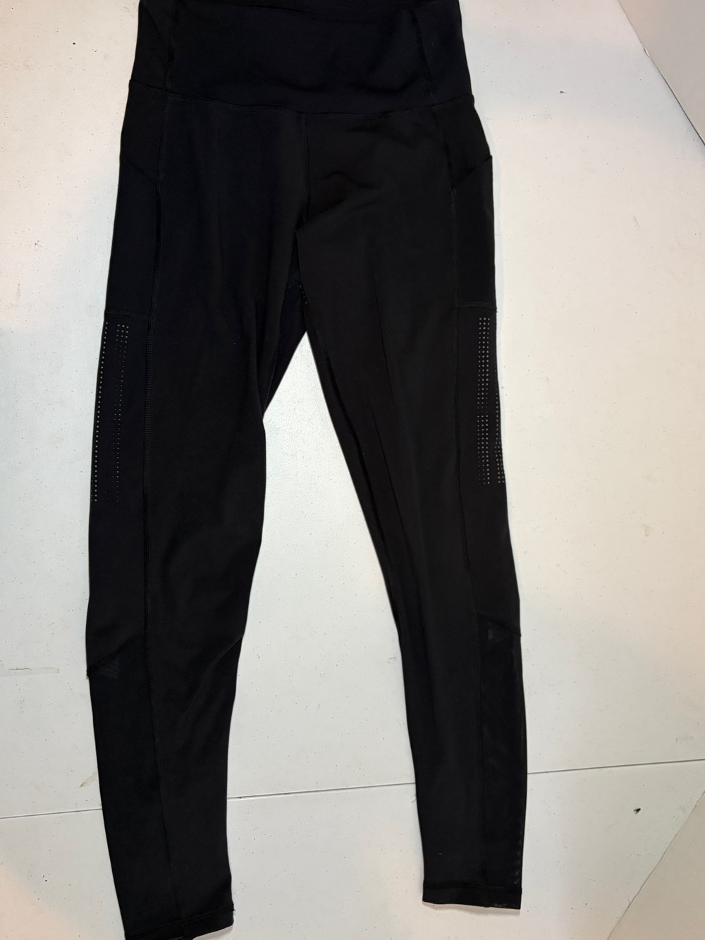 Adidas Climalite Black High Rise Leggings Small Side Pocket Athletic Pants